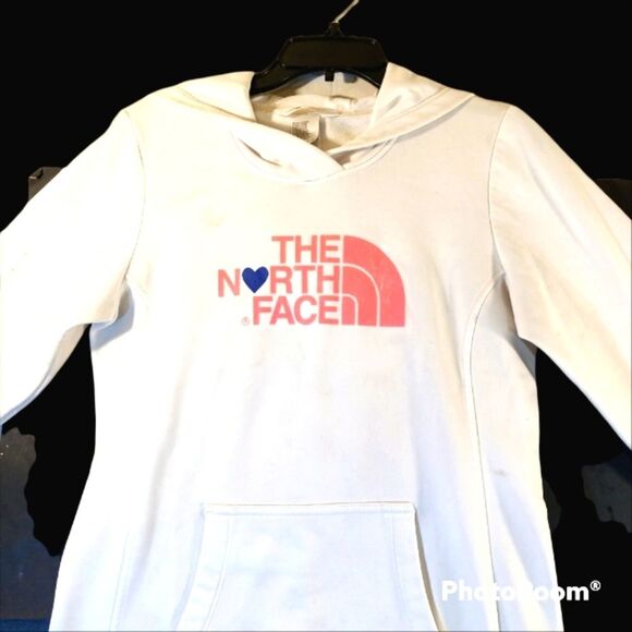 The North Face Woman's White Sweatshirt sz M - Picture 1 of 7